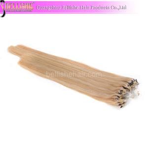 Top Quality Color #60 Silk Straight Double Loop Micro Ring Hair