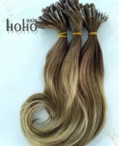 Long Lasting Ombre Color 10 Inch Body Wave U Tip Wavy Hair Extensions