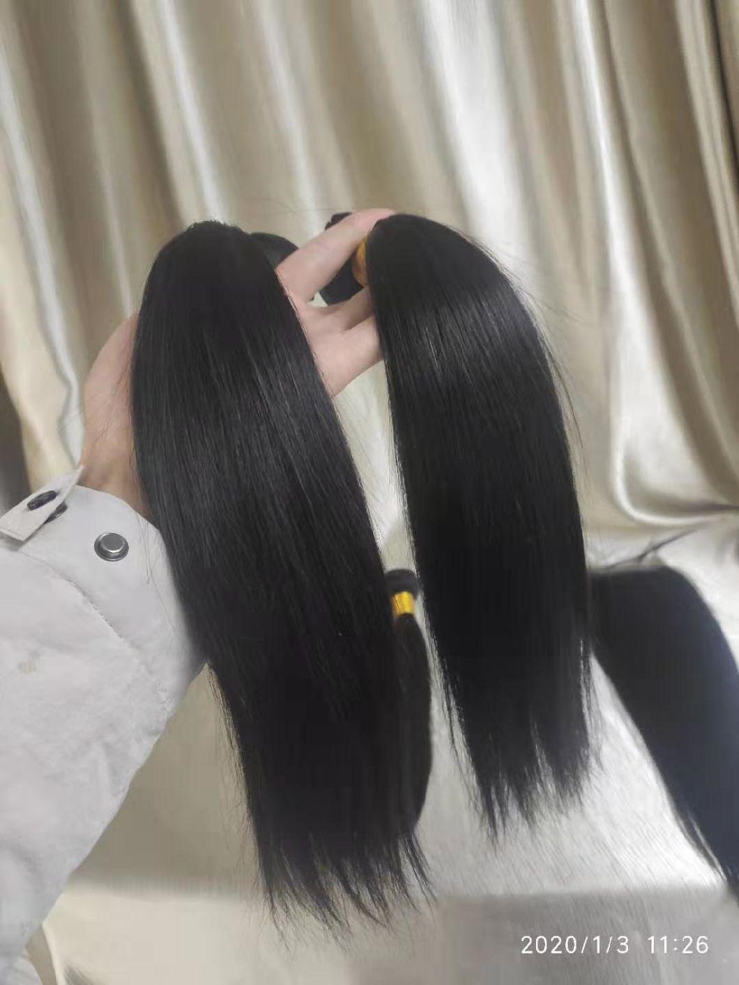 100% Human Hair Extension Raw Indian Hair Bundle, Human Hair Weave Bundle, Unprocessed Virgin Raw Indian Hair Vendor