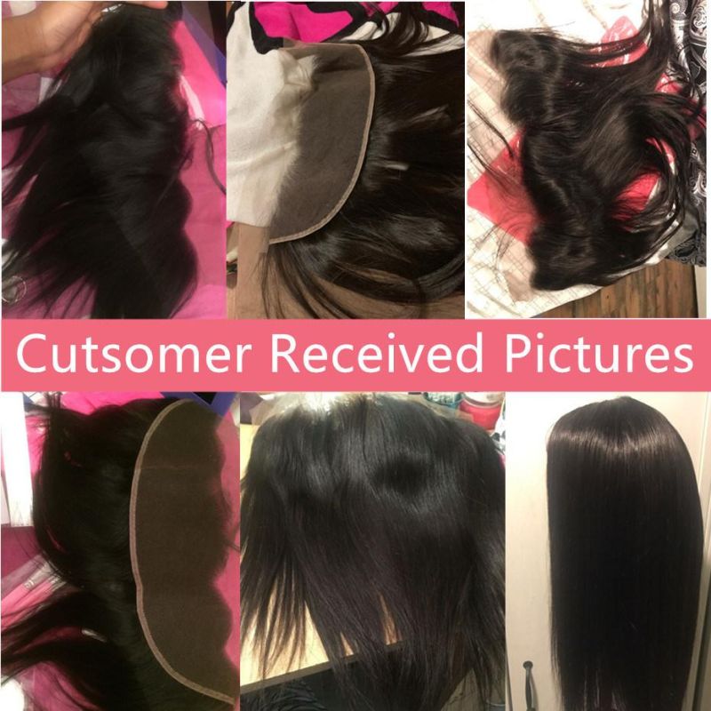 16 Inch Brazilian Straight Hair 13X4 Lace Frontal Free Closure Natural Color Remy Human Hair