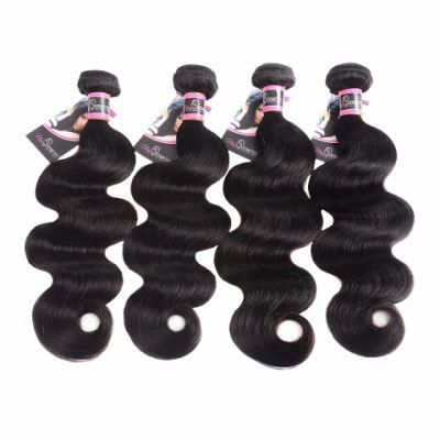 Shine Silk Hair Brazilian Body Wave Hair Weave Bundles Natural Color Human Hair 4 Piece 8-30inch Can Mix Any Length Remy Hair Bundles