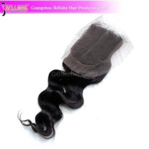 Loose Wave Indian Virgin Human Hair Top Lace Closure