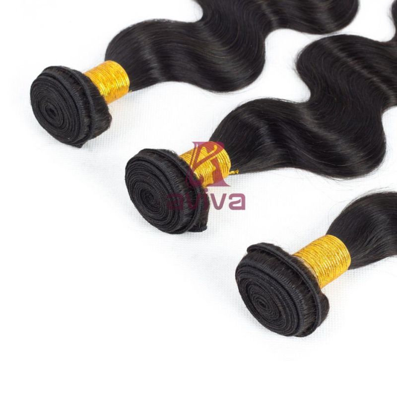 Brazilian Body Wave Hair 8"-30" Human Hair Extension Non-Remy Hair Natural Color