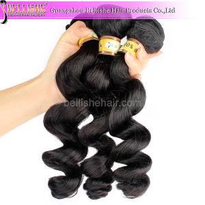 Full Cuticles Natural Black Loose Wave Remy Hair Weave