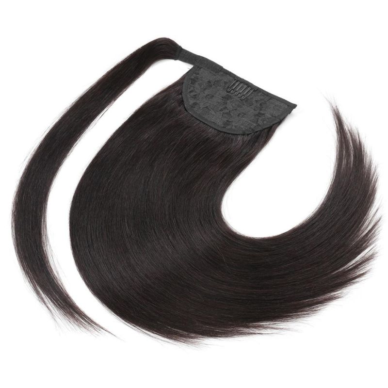 Top Quality Virgin Cuticle Aligned Human Hair Ponytail