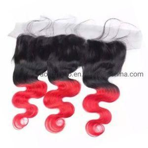 Ear to Ear 13*4 Top Lace Frontal Closure Straight Body Wave Brazilian Ombre Human Hair