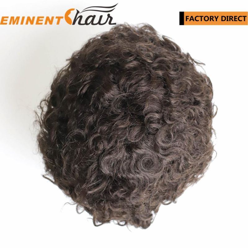 Lace Front Human Hair Men′s Toupee