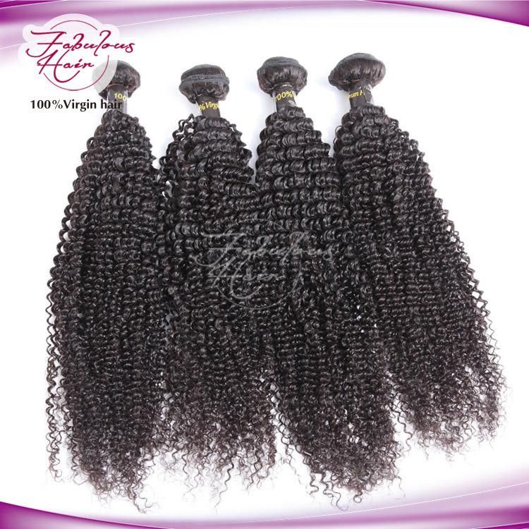 Afro Curl Hair Weave Remy Brazilian Natural Human Hair Extension