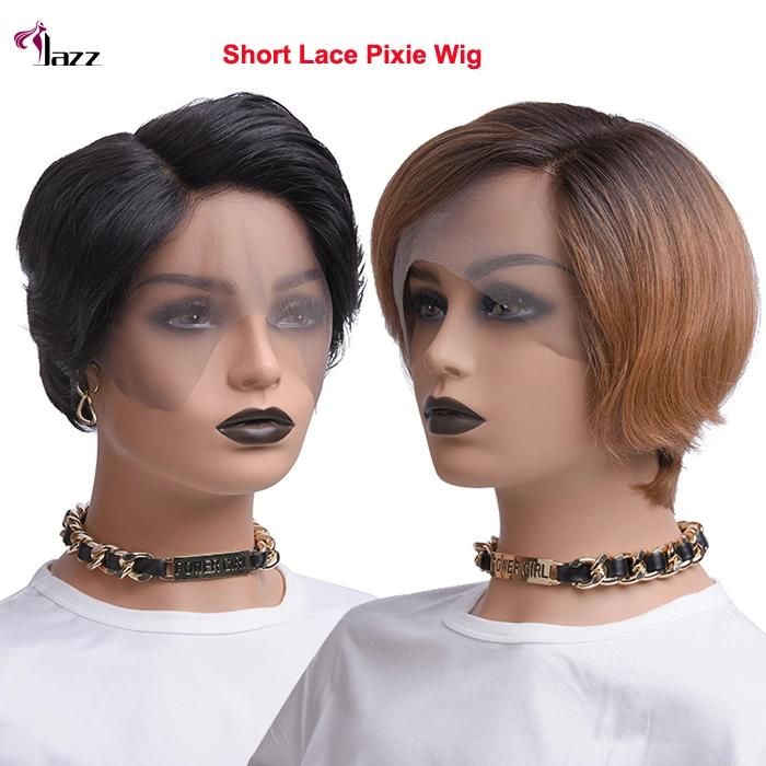 Pre Plucked Highlight Honey Brown Color Straight Bob Human Hair Lace Front Wigs, 4X4 Lace Closure Indian Straight Wave Bob Wig