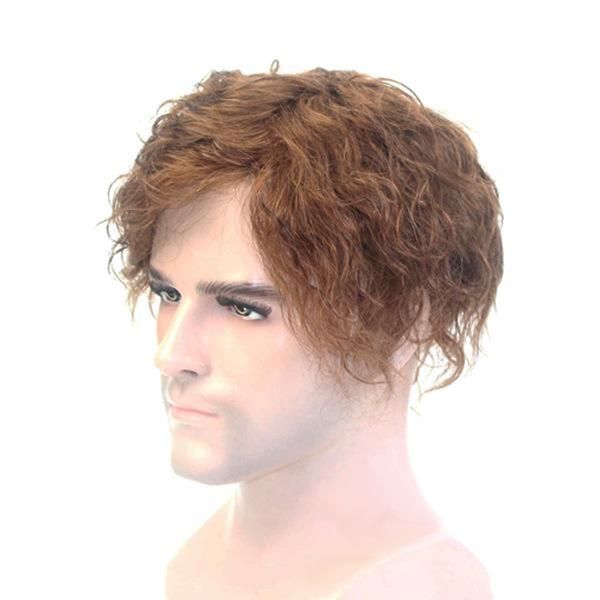 Lw852: Human Hair Curly French Lace Toupee