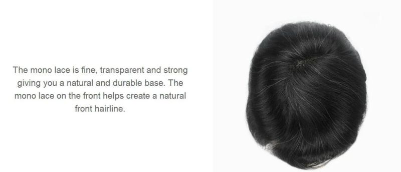 Long Hair Men′s Wigs - High Quality Real Human Hair - Natural Finish