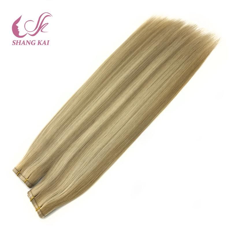 Wholesale Virgin Remy Color Hair Flat Weft Remy Hair Extensions