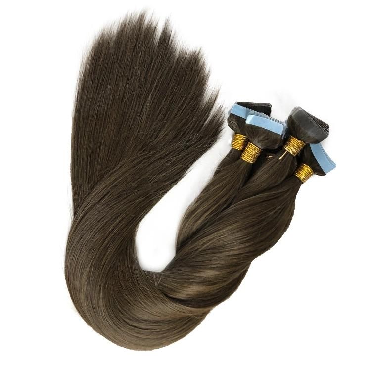 Wholesale Straight Remy Virgin Tape in Human Hair Extensions