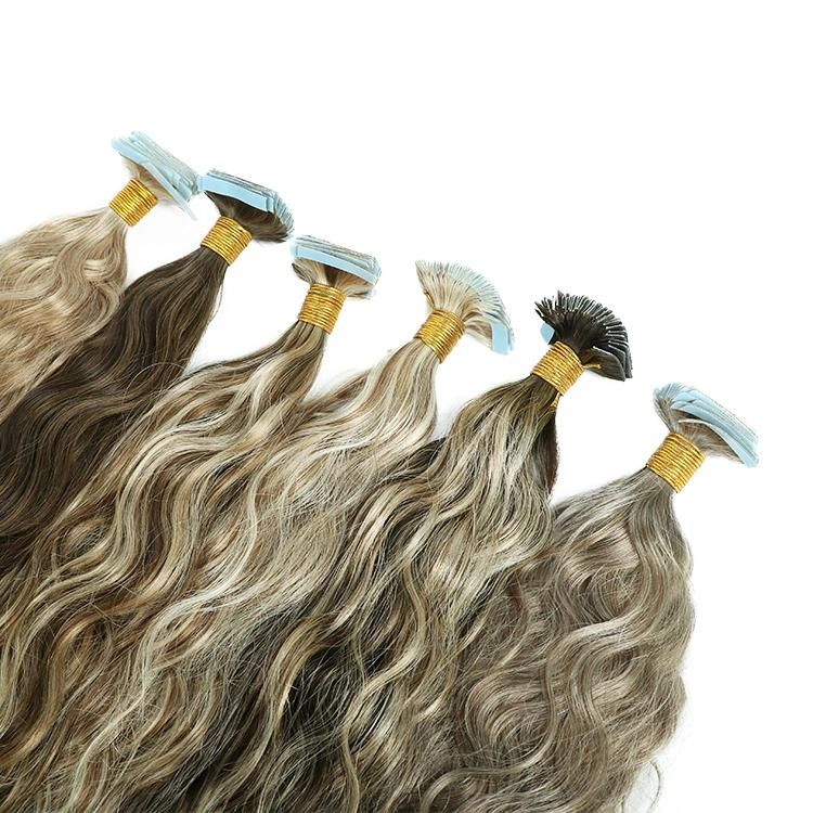 12A Raw Cuticle Aligned Human Natural Wave Tape in Hair Extensions
