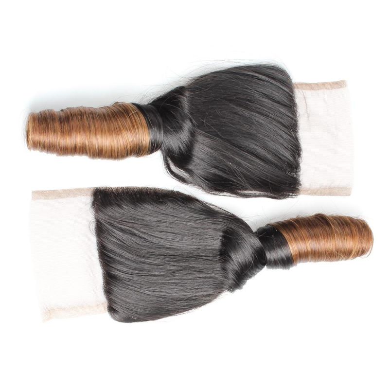 9A 4*4 Lace Closure Spring Twist Curly Brazilian Hair Remy Human Hair Weave