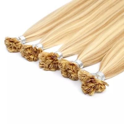U Tip Real Remy Human Natural Hair Extensions Fusion Keratin Bond Micro Ring European Hair on Capsule 16-22&quot; 1g/S 50g/Pack