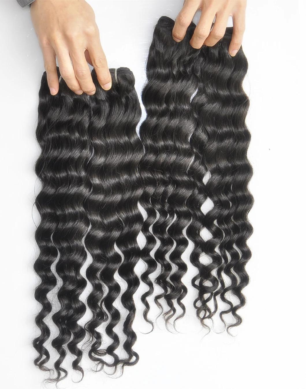 2020 New Arrived 100% Human Natural Brazilian Virgin Hair Extension Deep Wave Style Lbh 076