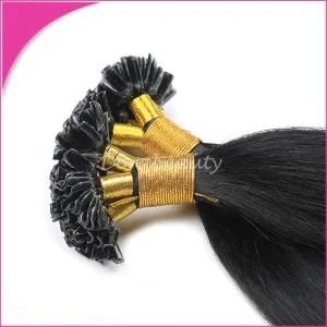 100% Unprocessed U Tip Extensions Human Hair Fusion Pre Bonded