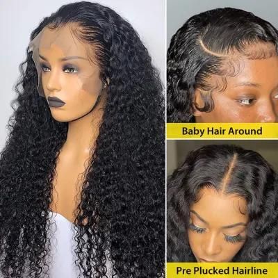 Virgin Human Hair 30 Inch HD Lace Wigs Women 13X6 Kinky Curly Lace Front Wig