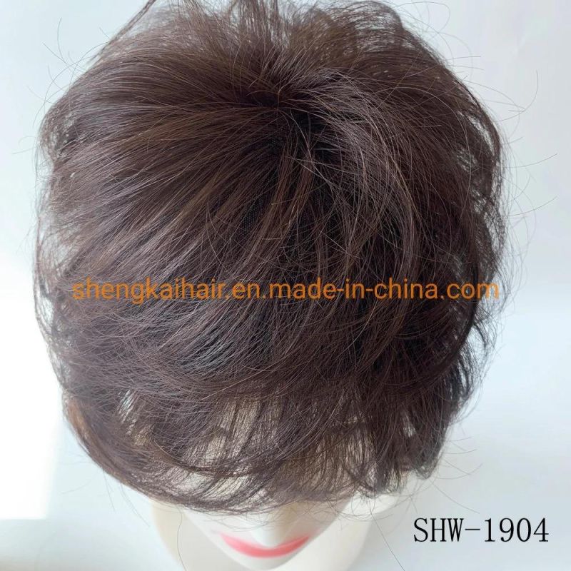 Wholesale Full Handtied Human Hair Synthetic Hair Mix Wholesale China Hair Wigs