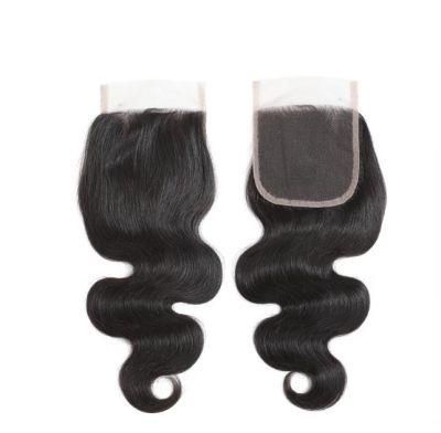 Straight Lace Closure 4X4 Free/Middle Part Lace Closure Remy Hair