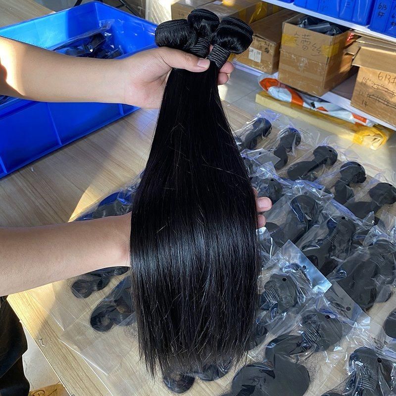 2022 Hot Selling Natural Color Shiny Bone Straight Human Hair Extensions for Women