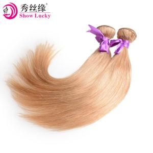 Indian 27# Straight Hair 10&quot;-26&quot; 100 Virgin Human Hair Natural Blonde Weave