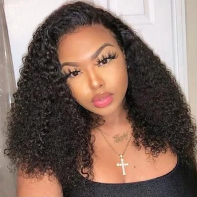 Kbeth Kinky Curly Full Lace Virgin Brazilian Human Hair Wig for Black Women, 100% Short Blonde Bob 613 Full Lace Wig Human Hair in Stock