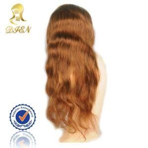 Body Wave Custom Full Lace Wig Brazilian Hair 26 Inch PU Silk Top