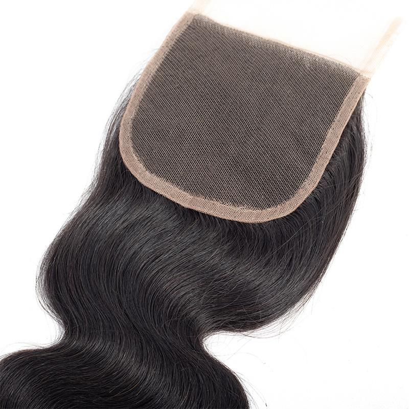 Brazilian Straight Hair Lace Closure 100% Human Hair 4*4 Lace Closure 8-20 Inches Natural Color Remy Hair