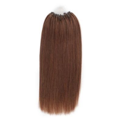 Double Drawn 10 a Human Hair Brown Micro Loop Hair Extensions