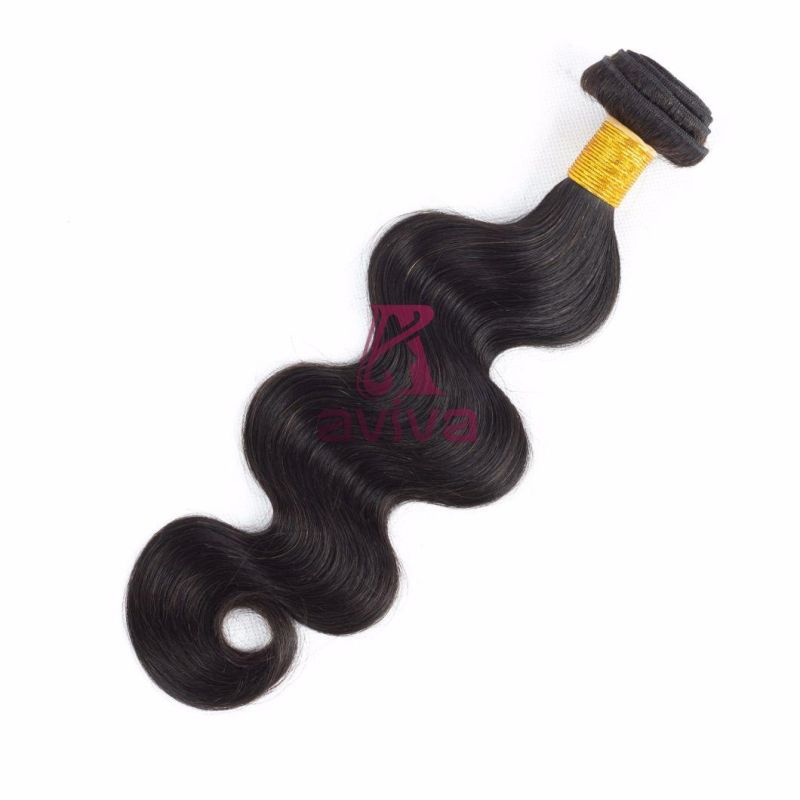 Brazilian Body Wave Virgin Hair Weave Natural Color Remy Human Hair Extension