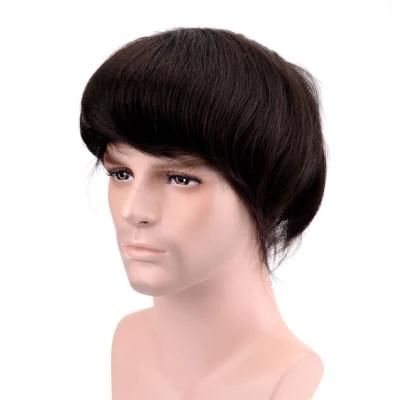 High Quality Virgin Mens Hair Pieces Hair Replacment Wigs