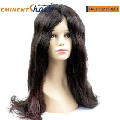 Custom Women Super Fine Mono Hair Pieces with Skin PU