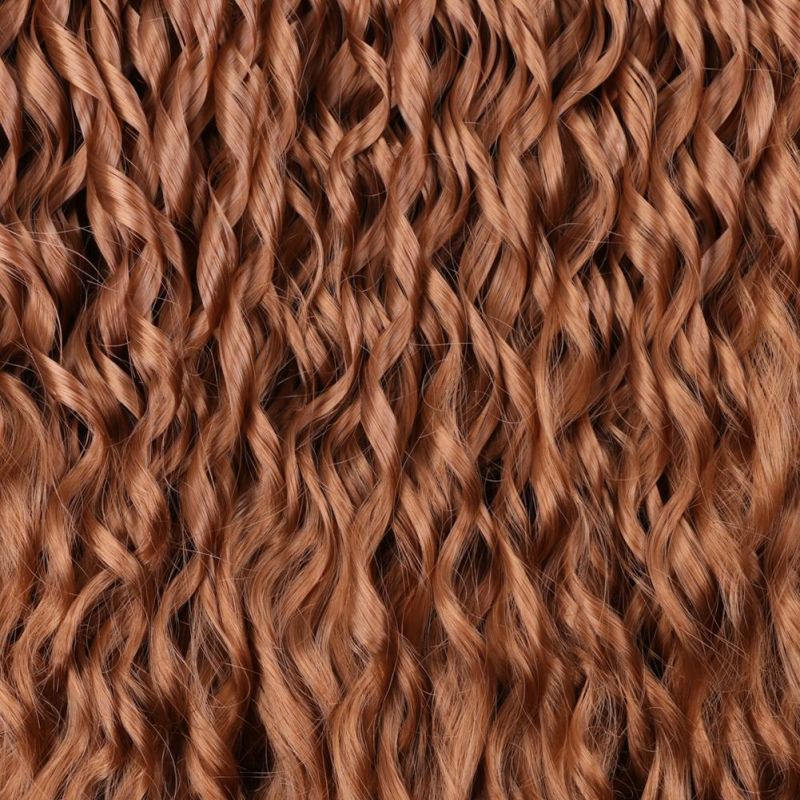 24" Afro Kinky Curly Loose Silky Wavy Crochet Braiding Hair Extension