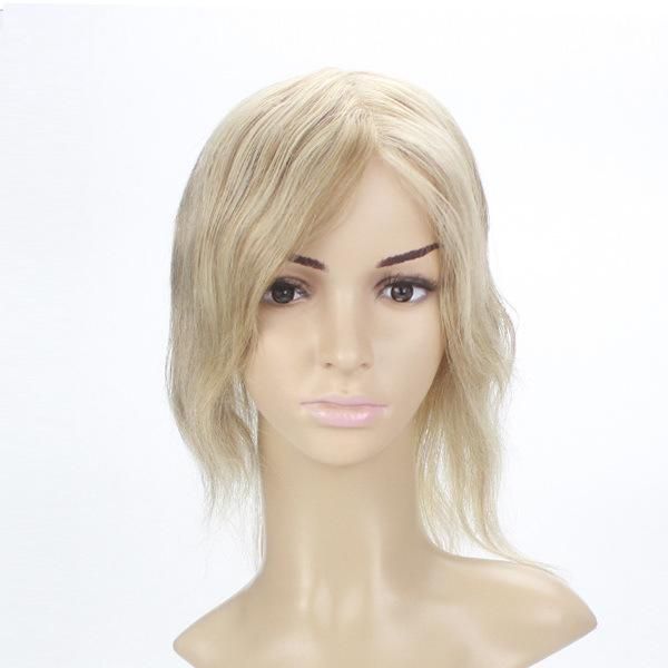 Lw4058 Full Mono Cap Wig with Stretch Lace on Crown