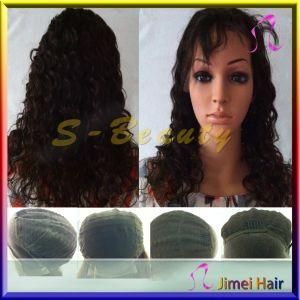 Deep Wave 100% Brazilian Human Hair Lace Front Wig (SB-WIG-DW)