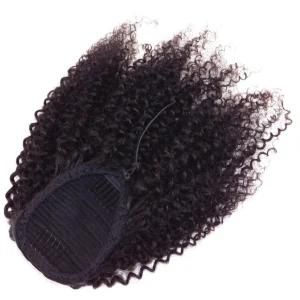 Indian Afro Curl Kinky Curly Bouncy 100% Human Hair Ponytail