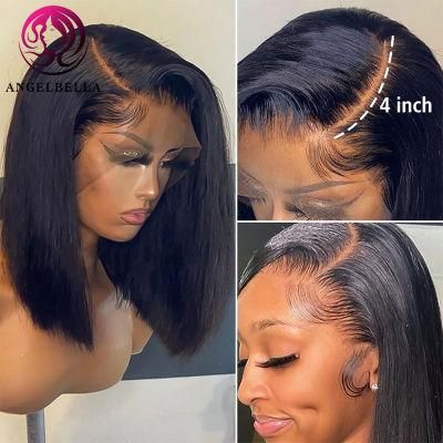 Lace Wig Lace Closure Frontal Bob Wigs Bone Straight Natural Short Lace Front Pre Plucked Cheap Brazilian Remy Human Hair