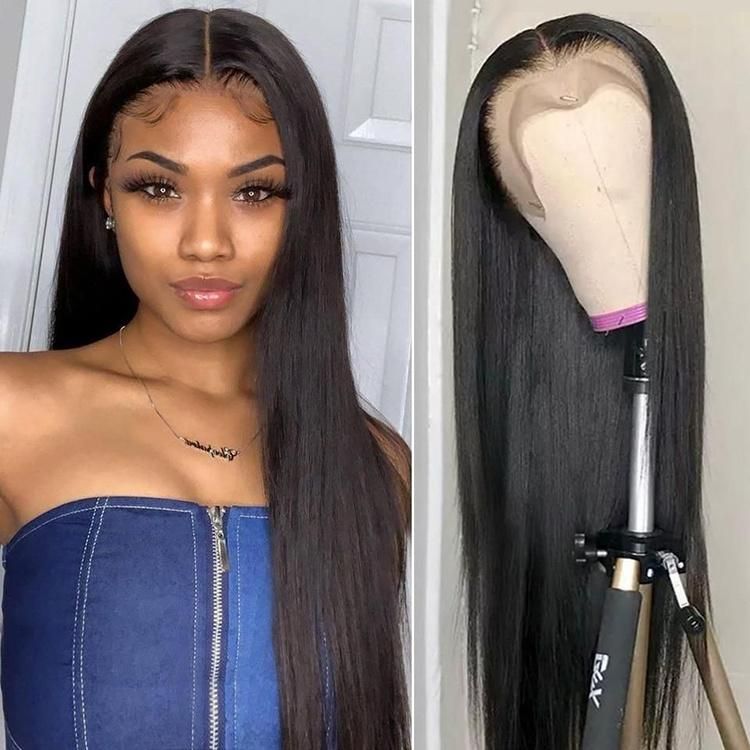 Cheap Best Human Hair Brazilian Wigs Women Pre Plucked HD Lace Frontal Wig 13X6 Bone Straight Hair Wigs