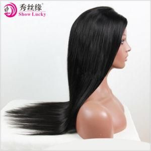 High Density Full Lace Wig with Baby Hair Unprocessed European Silk Straight Hair