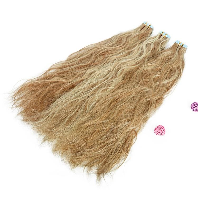 100% Raw Remy Virgin Natural Curly Tape in Hair Extensions