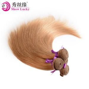 100% Blonde Human Hair Bundle Good Quality Virgin Cambodian Silky Straight Hair Extensions