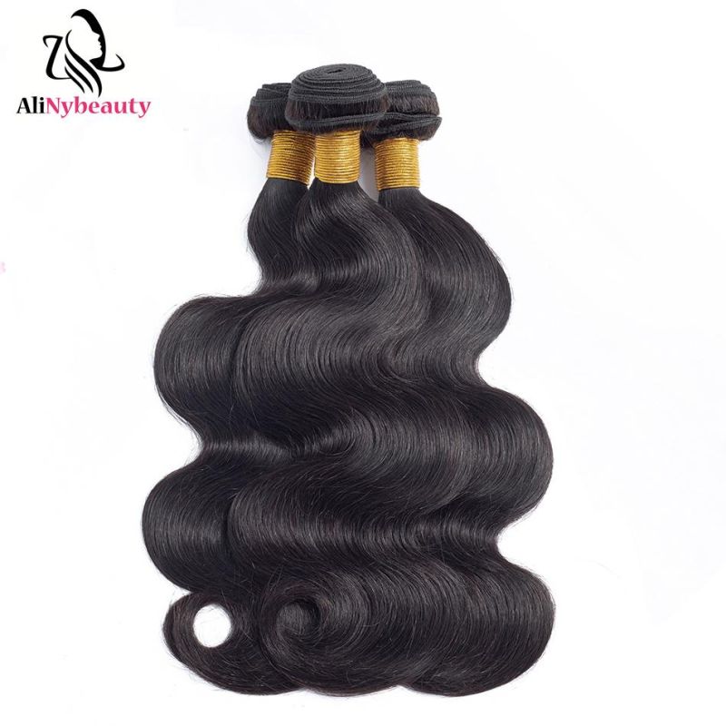 3 Bundles with Lace Frontal Brazilian Remy Hair Human Hair Extension