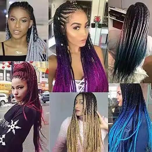 Wholesale Cheap Braiding Hairstyle Synthetic Hair Bundle for Women