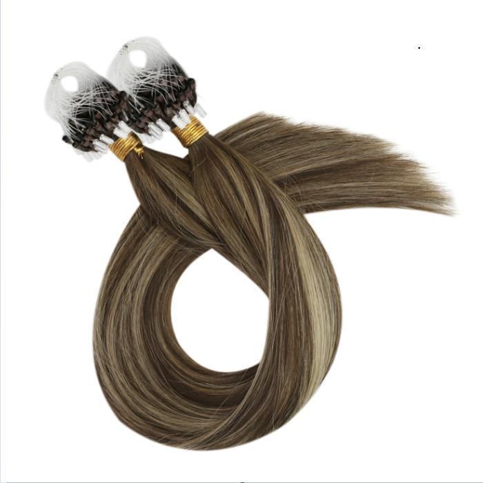 Micro Bead Hair Black Brown Blonde Micro Loop Hair Extensions
