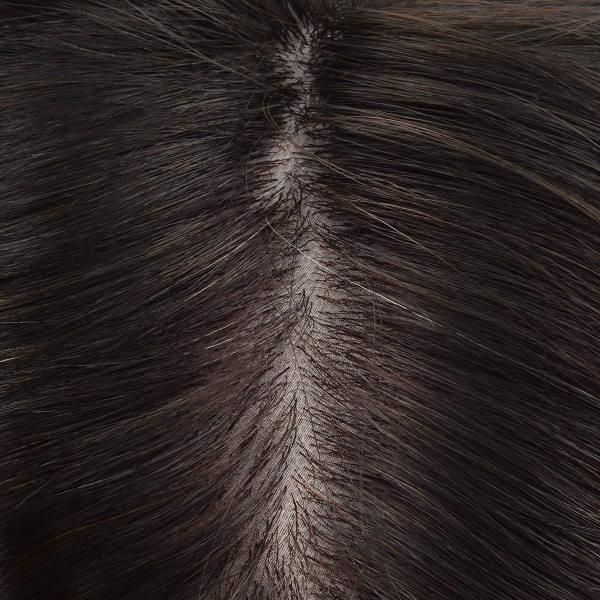 Silk Top Lace Base Natural Hairline Human Hair Replacement System