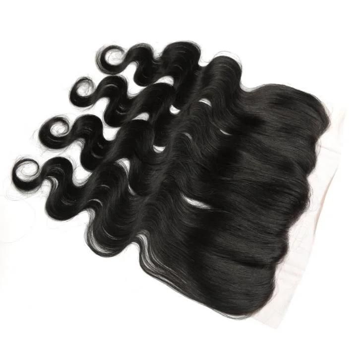 Body Wave Bundles with Frontal 13X4 Lace Frontal with Bundles Peruvian 100% Human Hair Bundles with Frontal Closure for Women