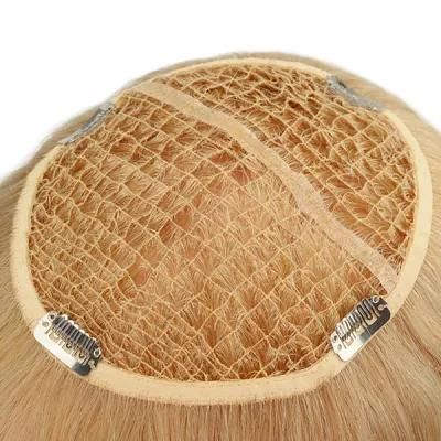 High Quality Blonde Custom Made Integration Women Natural Hair Toupee