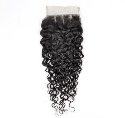 Virgin Human Hair Lace Closure at Wholesale Price (Curly)